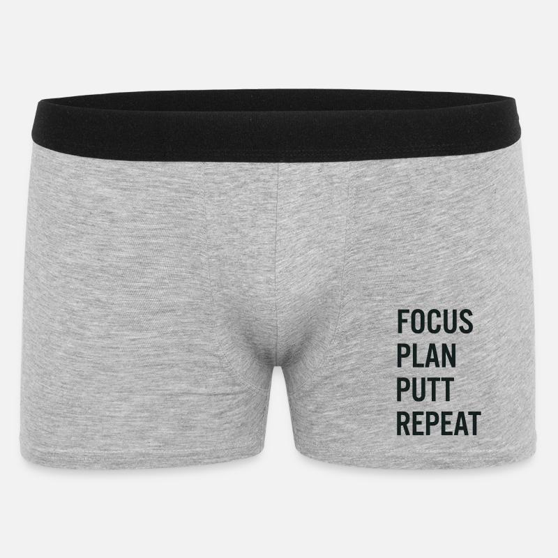 Golf Focus Plan Putt Reapeat - Boxer Homme - gris chiné