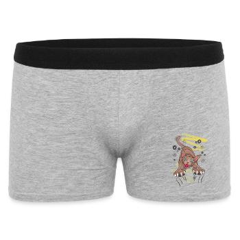 Moonlit Werecat Claw Tee - Cat Scratching Claws - Men's Boxer Shorts - heather grey - Front