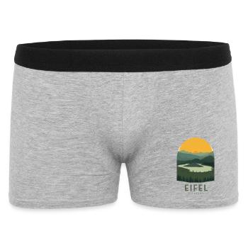 Eifel Germany | Vintage National Park - Männer Boxer Shorts - Grau meliert - Vorne