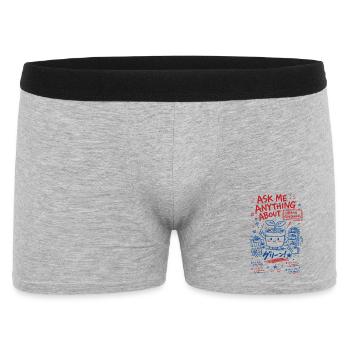 Urban Gardening, frag mich alles - Männer Boxer Shorts - Grau meliert - Vorne