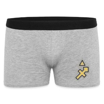 Zodiac Tribal Sagittarius and Fire - Men's Boxer Shorts - heather grey - Front