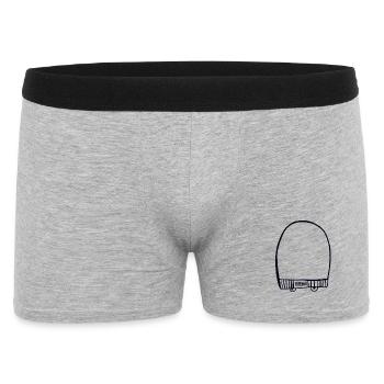 Casquette noire - Boxer Homme - gris chiné - Devant