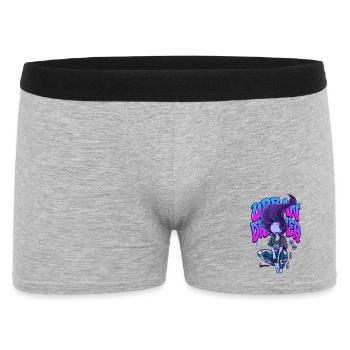 Urban Dreamer Lofi Anime Girl Graffiti Streetwear - Männer Boxer Shorts - Grau meliert - Vorne