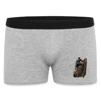 Maître de la Boue - Obstacle - Travail d’équipe - Boxer Homme - gris chiné - Devant