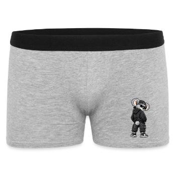 Koala gangster cool en style streetwear - Boxer Homme - gris chiné - Devant