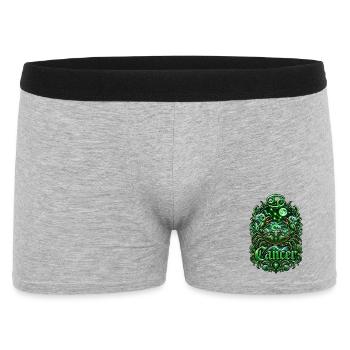 Emerald Cancer Zodiac Crest - Men's Boxer Shorts - heather grey - Front