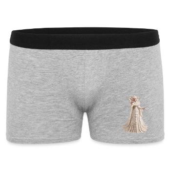 VERDAMMT UND VERSIEGELT - Männer Boxer Shorts - Grau meliert - Vorne