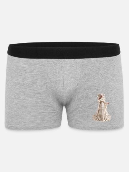 VERDAMMT UND VERSIEGELT - Männer Boxer Shorts - Grau meliert