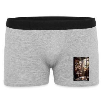 Dusty Archiv-Studie - Männer Boxer Shorts - Grau meliert - Vorne