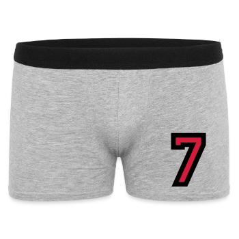 The number 7 - Number Seven - Men's Boxer Shorts - heather grey - Front