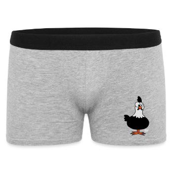 Poulet - Boxer Homme - gris chiné - Devant