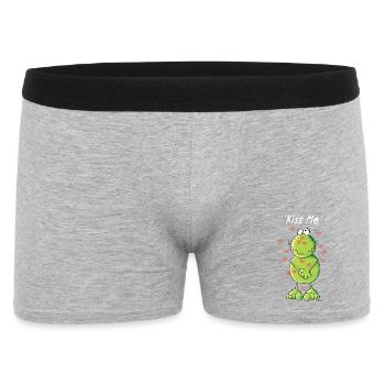 Kiss Me Frog - Men's Boxer Shorts - heather grey - Front