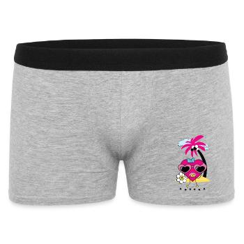 Heart on Island - Men's Boxer Shorts - heather grey - Front