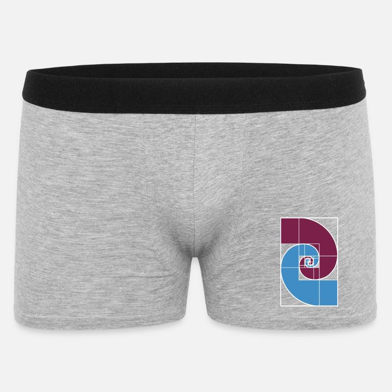 Fibonacci Goldener Schnitt - Männer Boxer Shorts - Grau meliert