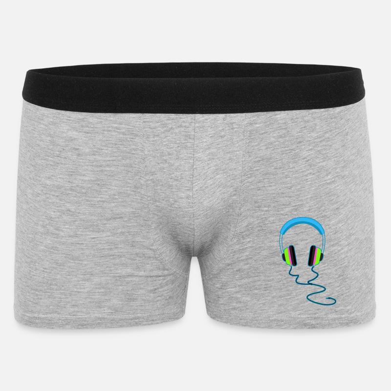 Glitzernder Regenbogenhelm - Männer Boxer Shorts - Grau meliert