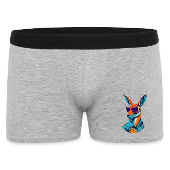 Strahlendes Roo-Revival - Männer Boxer Shorts - Grau meliert - Vorne