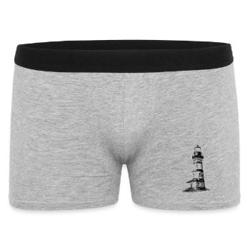 Lighthouse design for self-design - Men's Boxer Shorts - heather grey - Front