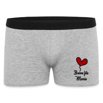 GRANNY - Men's Boxer Shorts - heather grey - Front