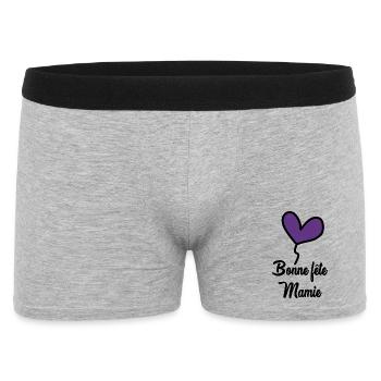 FÊTE DES MÈRES. BONNE FÊTE MAMIE - Boxer Homme - gris chiné - Devant