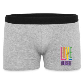 LGBTQ Pride Month - Love Yourself - Men's Boxer Shorts - heather grey - Front
