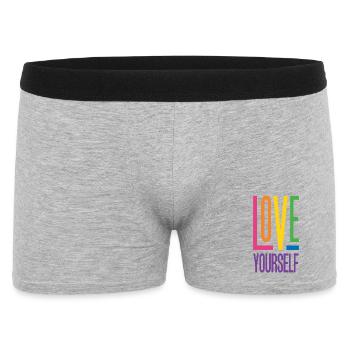 LGBTQ Pride Month - Love Yourself - Men's Boxer Shorts - heather grey - Front