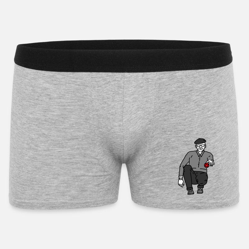 Giocatore di bocce mancino - Boxer da uomo - grigio melange