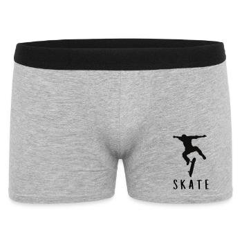 Skater - Männer Boxer Shorts - Grau meliert - Vorne