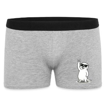 Rockin' Otter - Männer Boxer Shorts - Grau meliert - Vorne