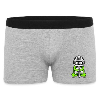 Turtle Knight Sword Fighter Armor Helmet - Men's Boxer Shorts - heather grey - Front