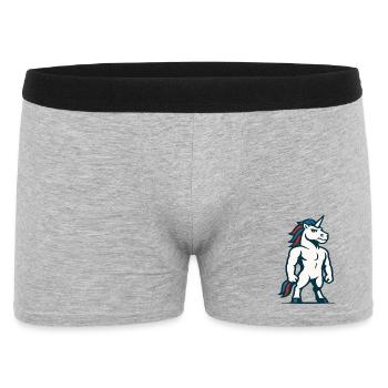 Mascotte Licorne de Puissance Strong Athletic Design - Boxer Homme - gris chiné - Devant
