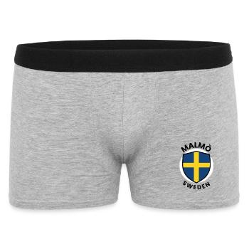 Conception du drapeau suédois - Boxer Homme - gris chiné - Devant