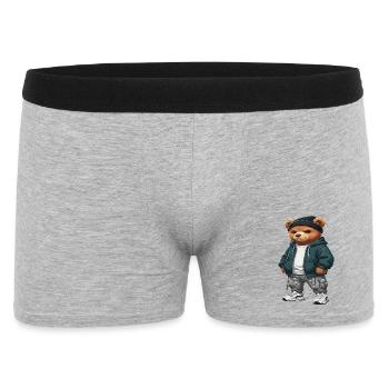 Streetwear Bear Hip Hop Style urbain - Boxer Homme - gris chiné - Devant