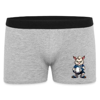Rugby Cat - Boxer Homme - gris chiné - Devant