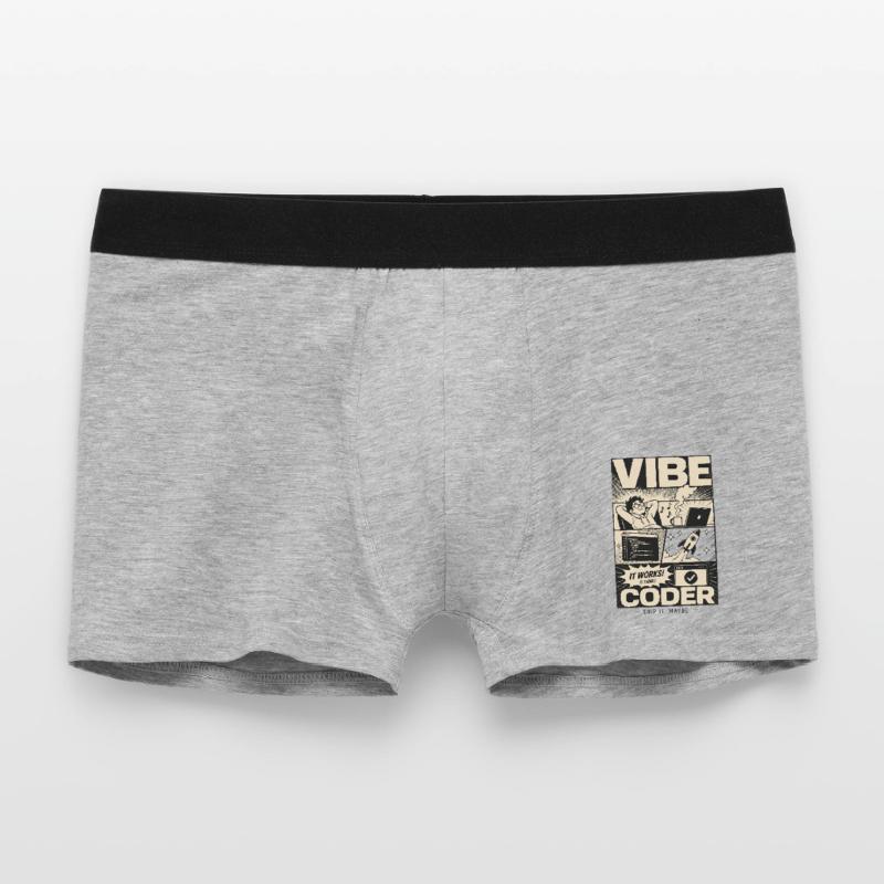 Vibe Coder Programmer Humor Männer Boxer Shorts