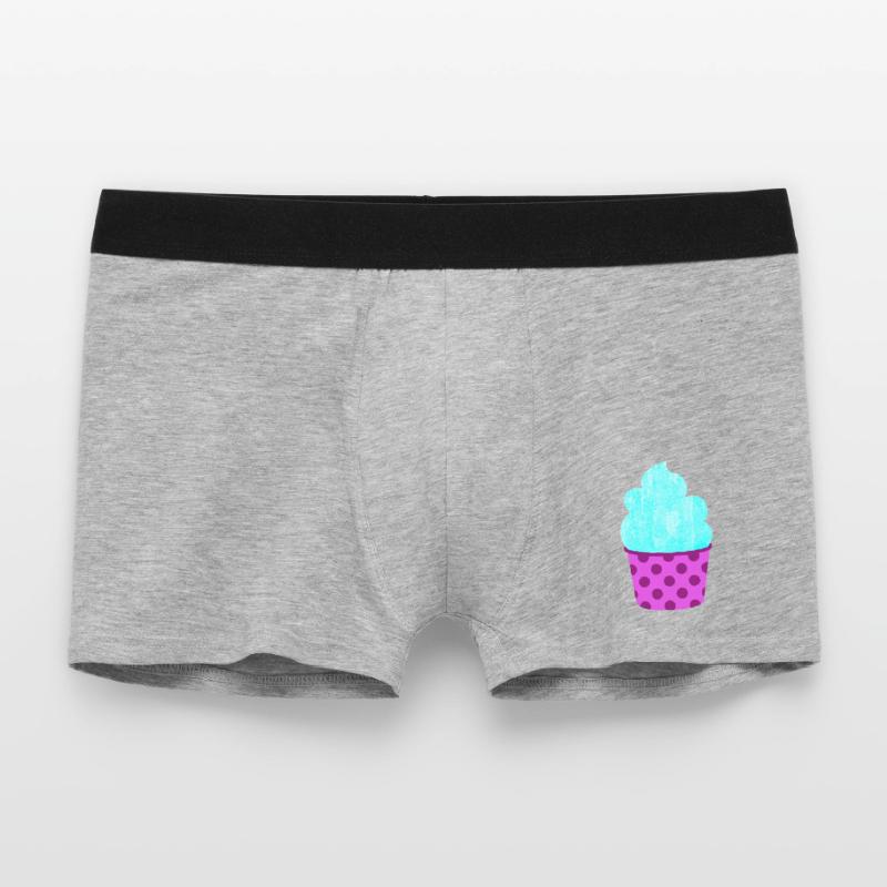 Eis Eiscreme Eiskrem Dots Punkte Softeis Sommer Men's Boxer Shorts