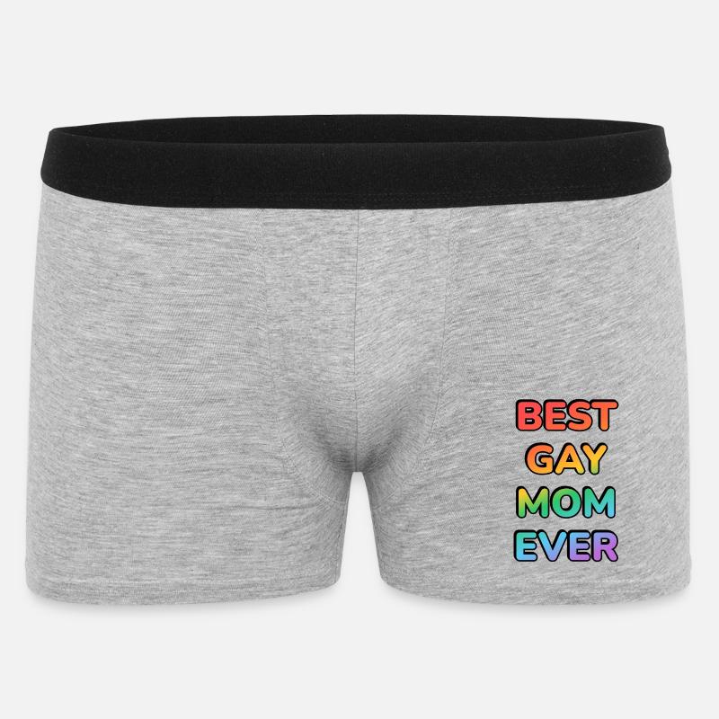 BESTE SCHWULE MUTTER ALLER ZEITEN - Männer Boxer Shorts - Grau meliert
