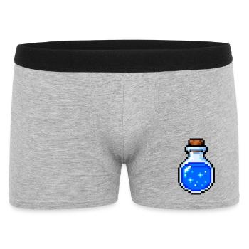 Retro Pixel Potion Gaming T-Shirt - Men's Boxer Shorts - heather grey - Front