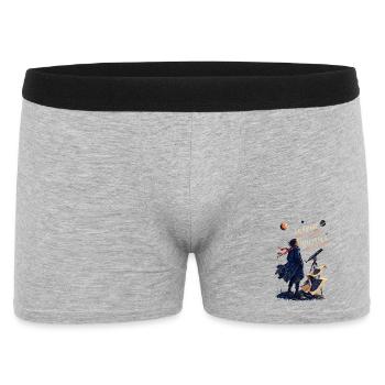 Rêverie Astronomique: Voir Plus Loin - Boxer Homme - gris chiné - Devant