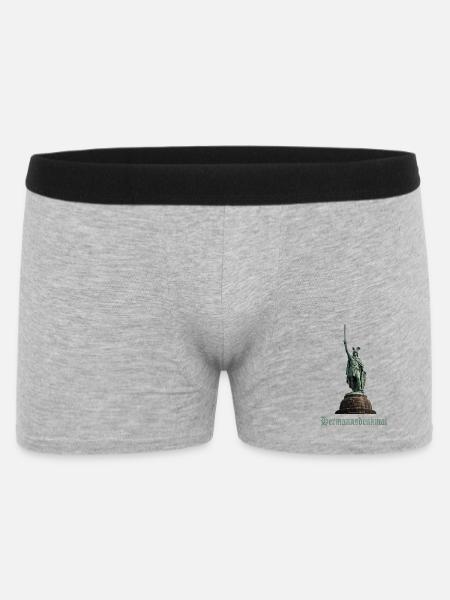 Hermannsdenkmal - Männer Boxer Shorts - Grau meliert