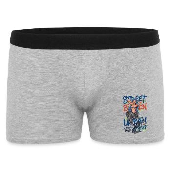 Street Siren Urban Mermaid Graffiti Streetwear Art - Men's Boxer Shorts - heather grey - Front