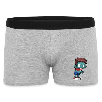 zombie - Men's Boxer Shorts - heather grey - Front