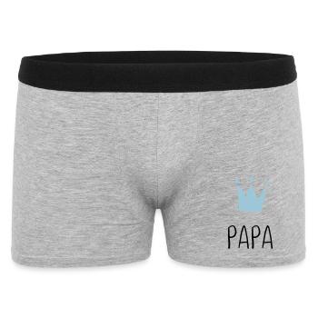 Papa Krone - Best Dad - Men's Boxer Shorts - heather grey - Front