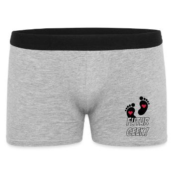Futur Geek ! - Boxer Homme - gris chiné - Devant