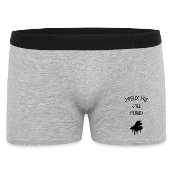 Piano / Pianiste / Musique / Musicien / Instrument - Boxer Homme - gris chiné - Devant