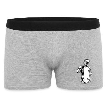 Rappeur gangster - Boxer Homme - gris chiné - Devant