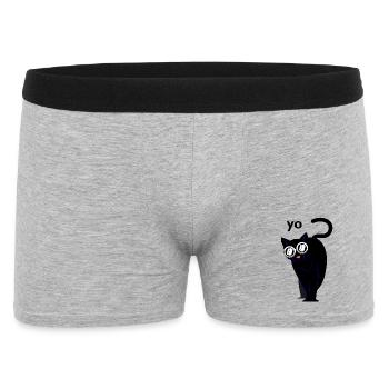 Chats chats - Boxer Homme - gris chiné - Devant