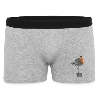 Collection De Frise orientale : Rive-neige - Boxer Homme - gris chiné - Devant