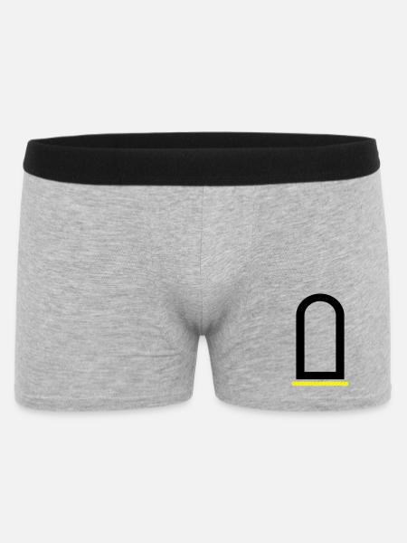 Stabsunteroffizier Feldwebelanwärter Dienstgrad - Männer Boxer Shorts - Grau meliert