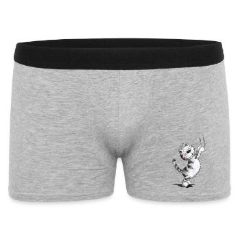 Funny cat scratches - Men's Boxer Shorts - heather grey - Front