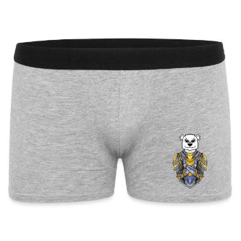 Knight Polar Bear cool Bear Polar Bear - Men's Boxer Shorts - heather grey - Front